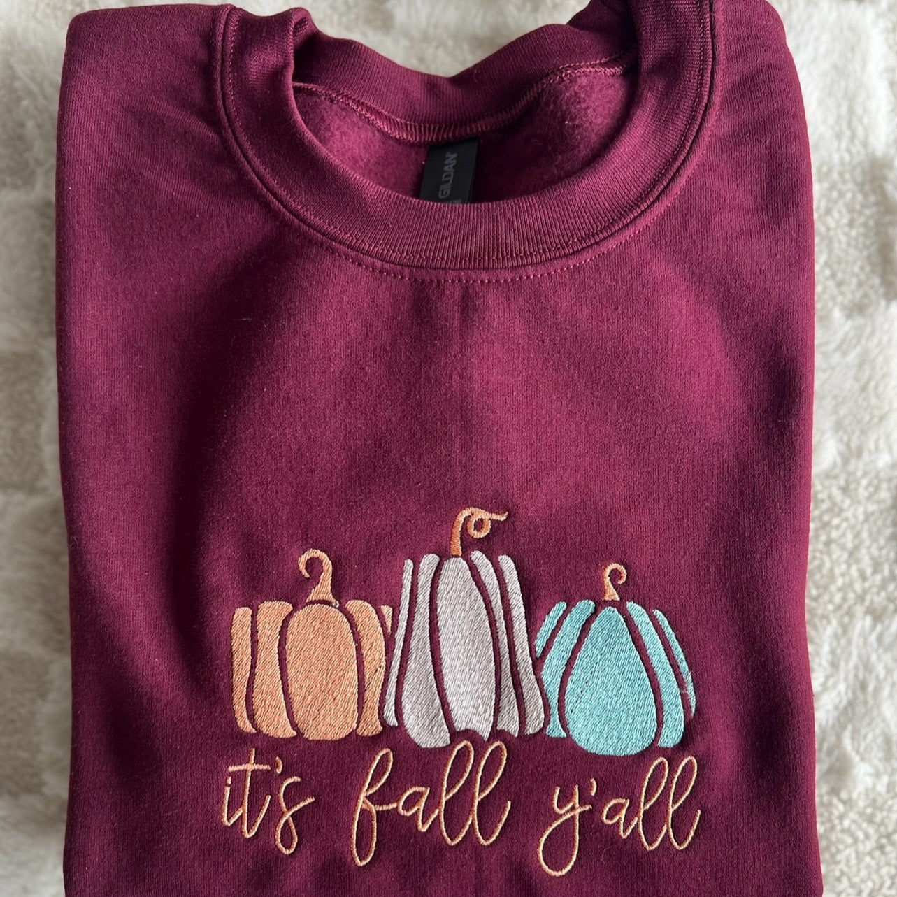 Fall Y’all Embroidered Crew