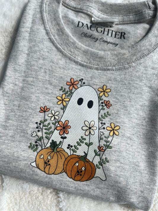 Faux Embroidered Ghosty Tee