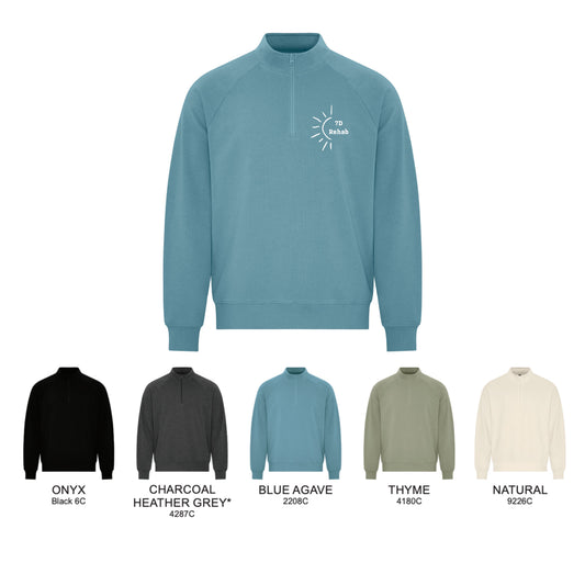 7D Embroidered French Terry ¼ Zip