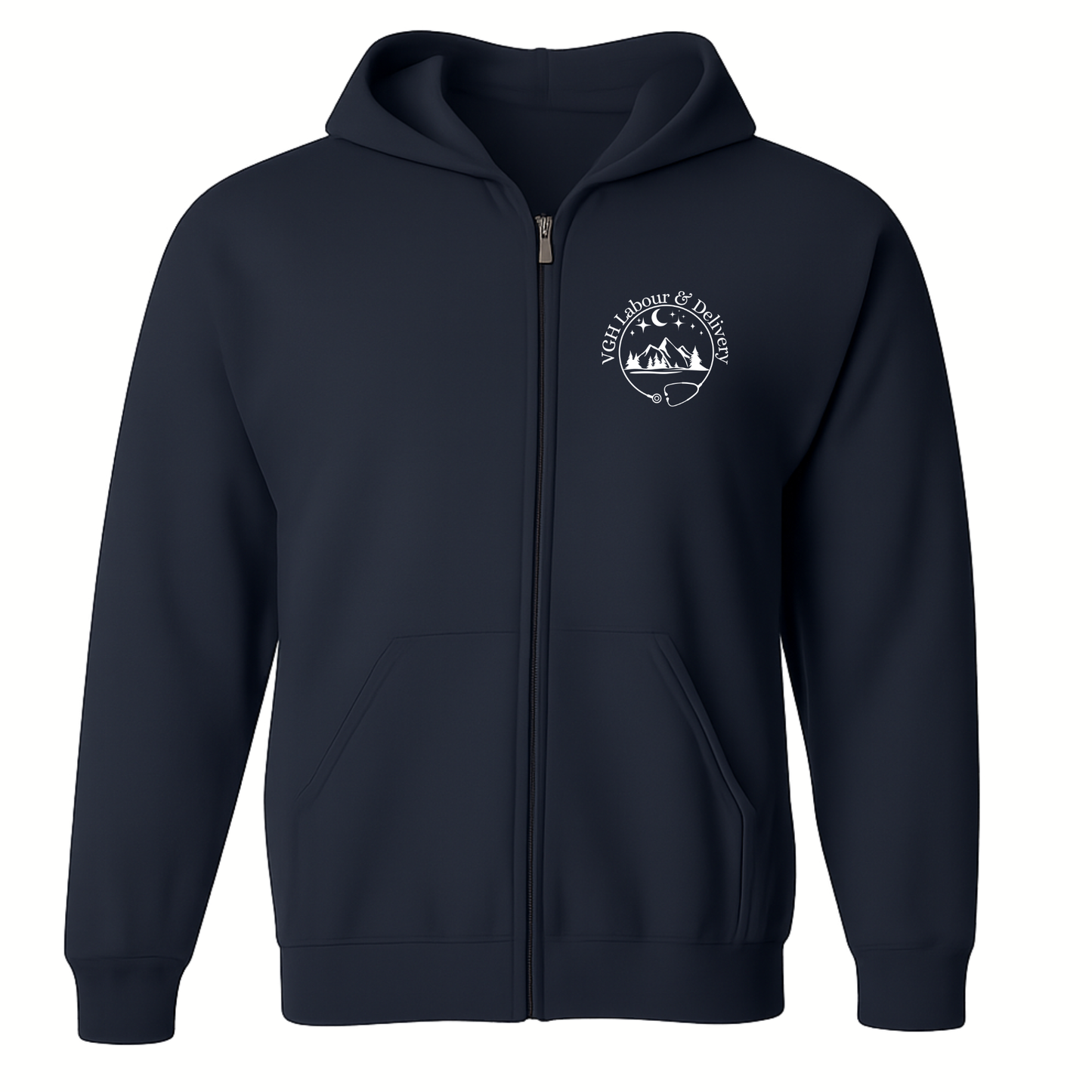 3 South Unisex Full-zip Hoodie