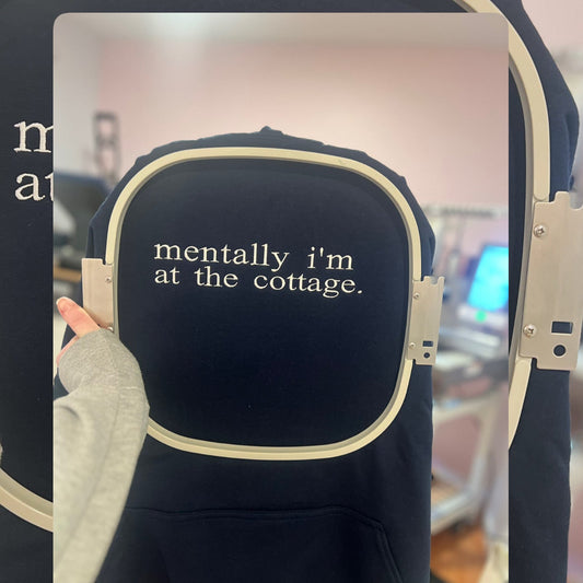 At the Cottage - Embroidered Hoodie