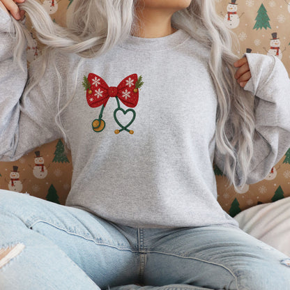 Vintage Knit Bow Crew