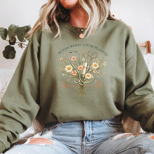 Bloom Where You're Planted - Luxe Crewneck