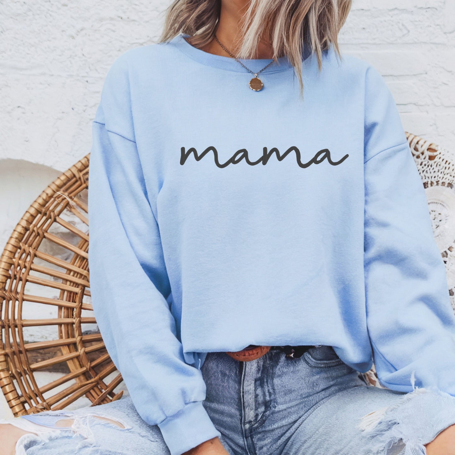 Minimal Mama Embroidered Crewneck