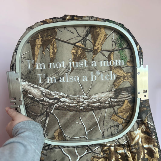 Not just a mom - Embroidered Crew