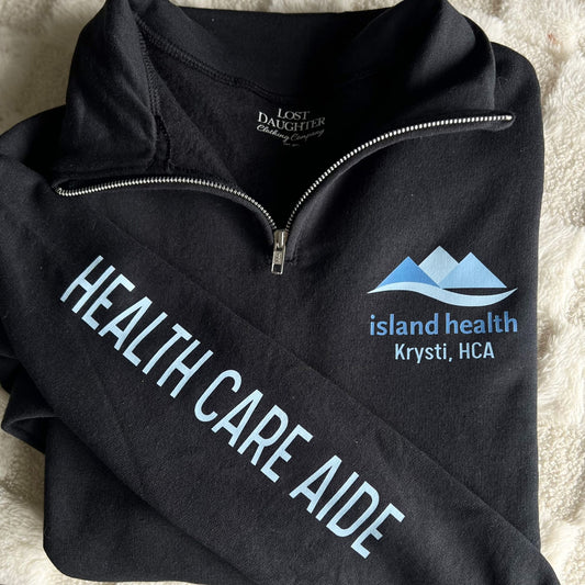 IH ¼ Zip Health Care Aide Sweatshirt